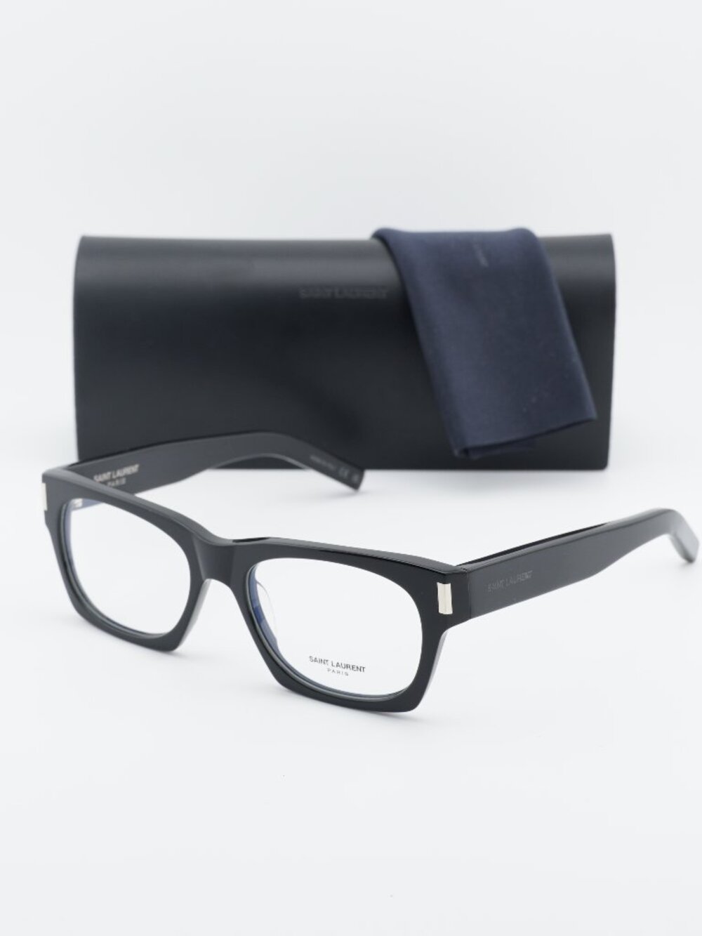 Saint Laurent SL402 OPT 001 Square Eyeglasses – Black 54mm